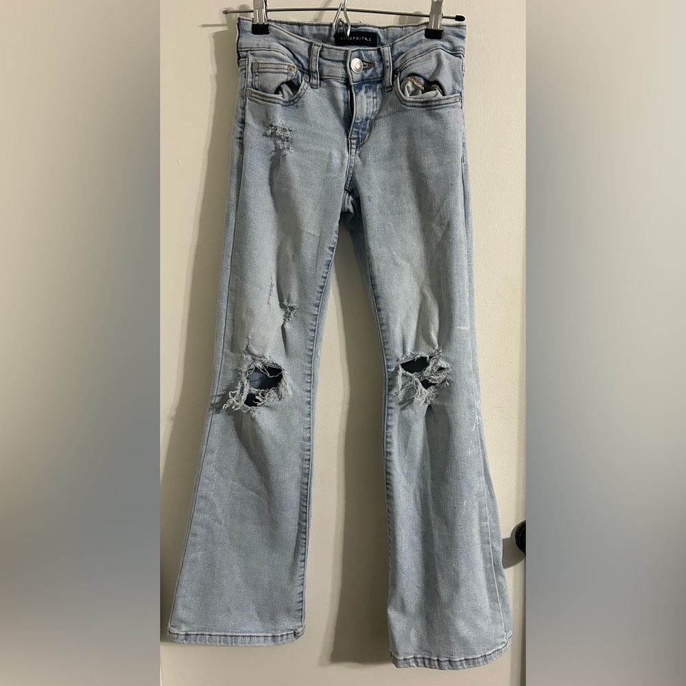 Aeropostale Low Rise Flare. Size 000 regular
